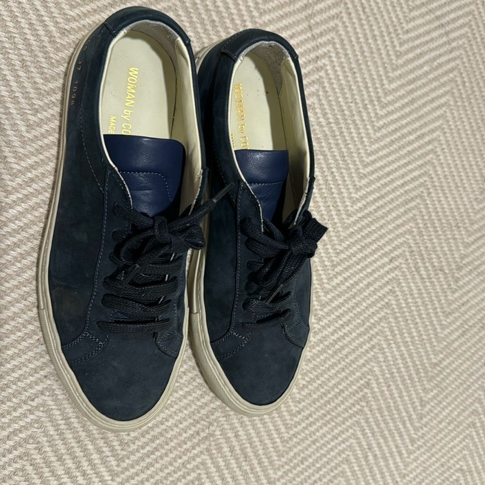 Navy sneakers